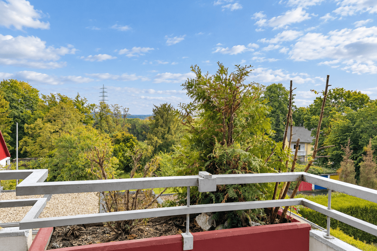 Ausblick vom Balkon